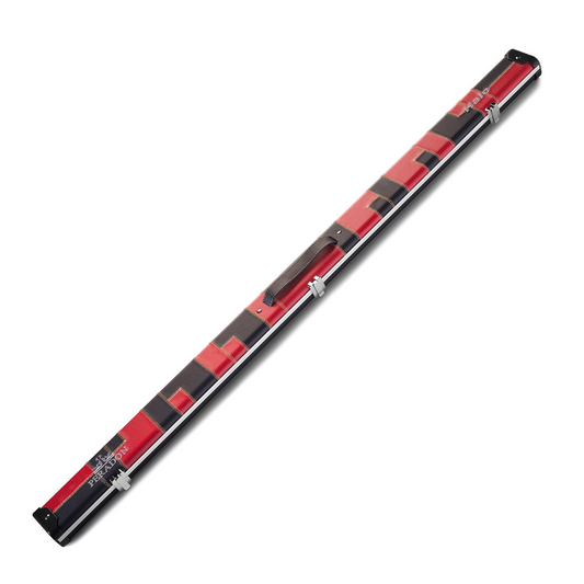 Peradon 3/4 Halo Red and Black Patch Snooker Pool Cue Case