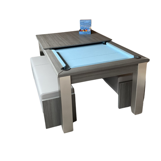 FMF Elixir Pool Dining Table - Metallic Grey - 6ft