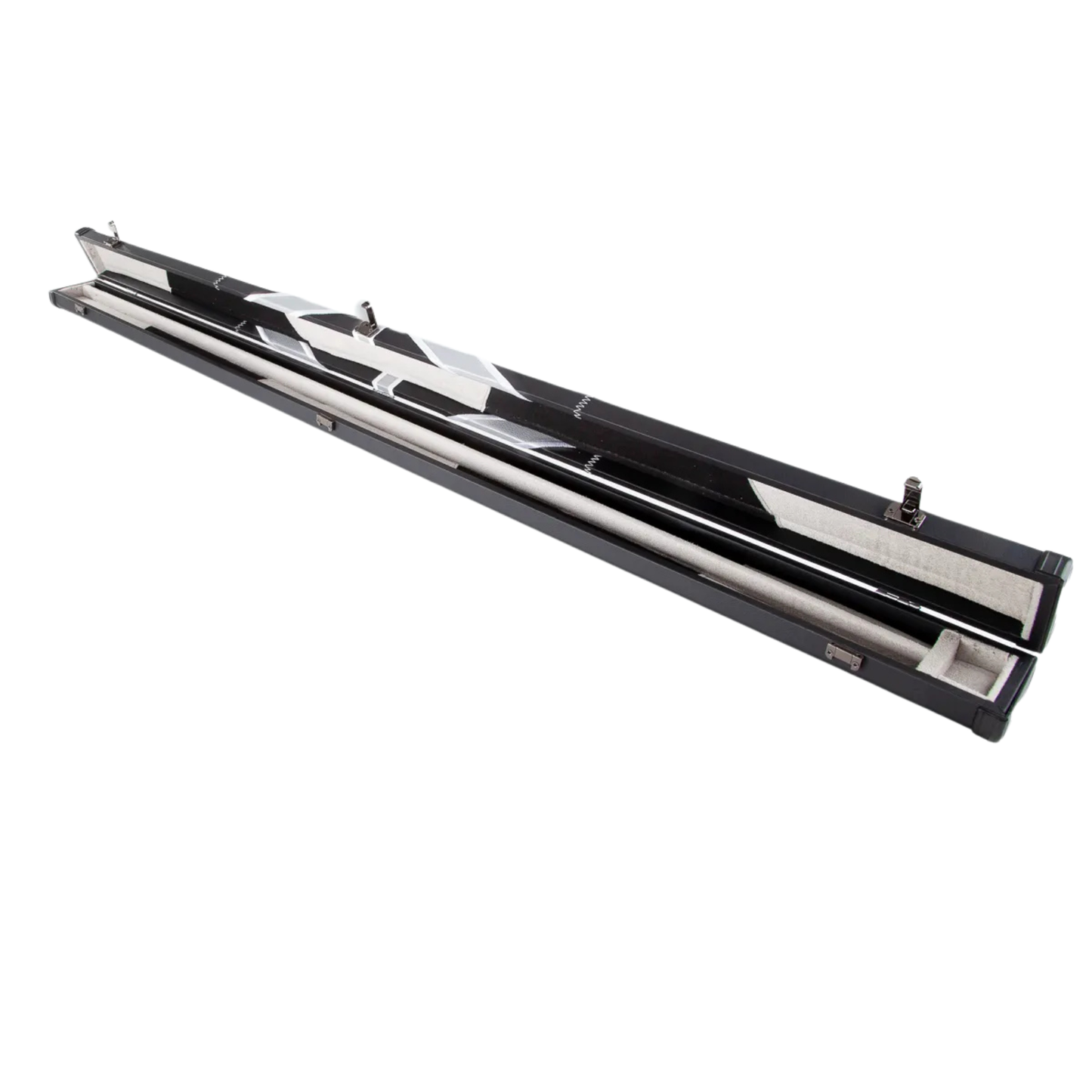 Britannia Leatherette Black and Grey Union Jack Cue Case - 3/4 Cues