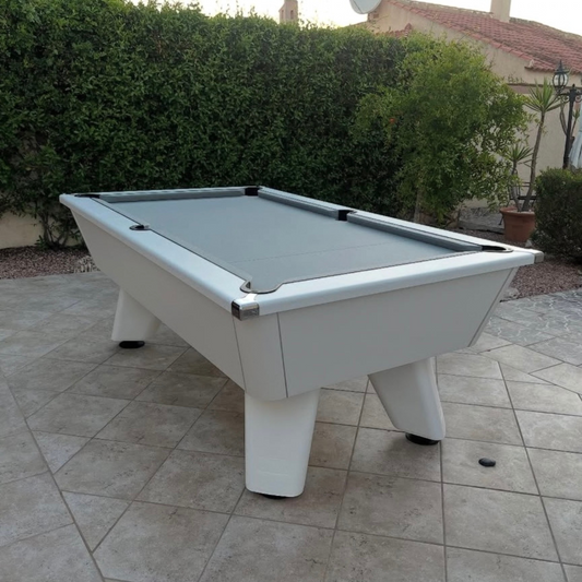 Cry Wolf Outdoor Tournament Pool Table - White Edition
