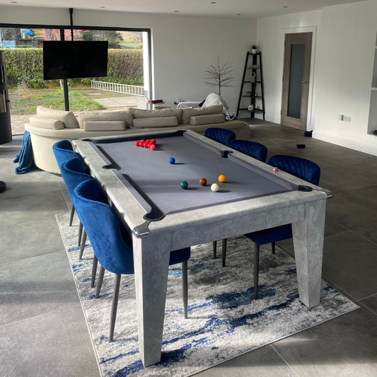 The Richmond Pool Dining Table - Italian Grey
