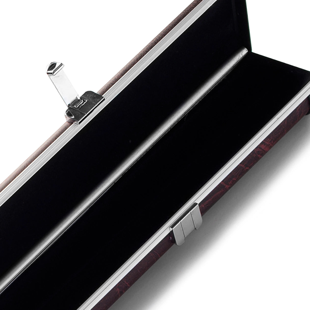 Peradon 3/4 Halo Cue Case - Black and Red Vein