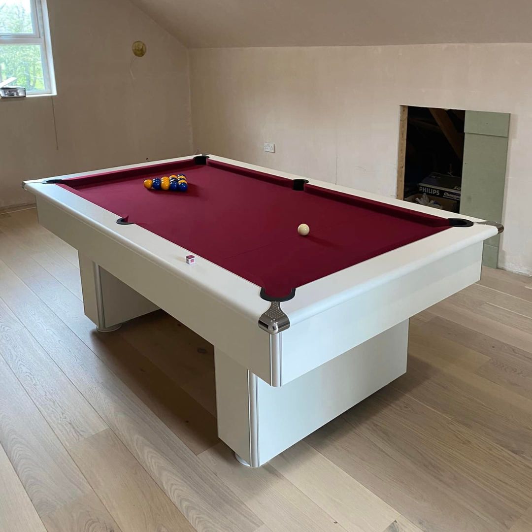The Leyburn Pool Table - White