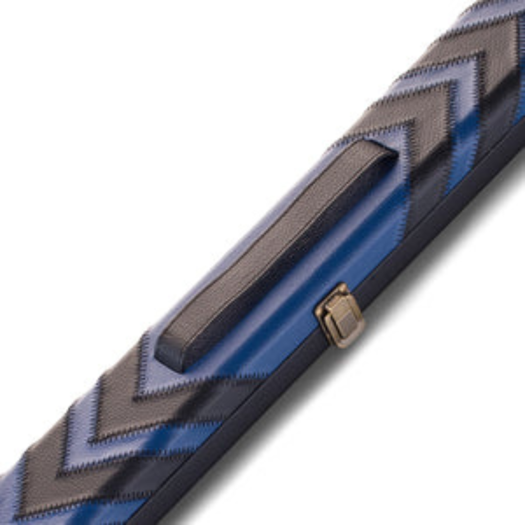 Peradon 3/4 Clubman Cue Case - Black & Blue Arrows
