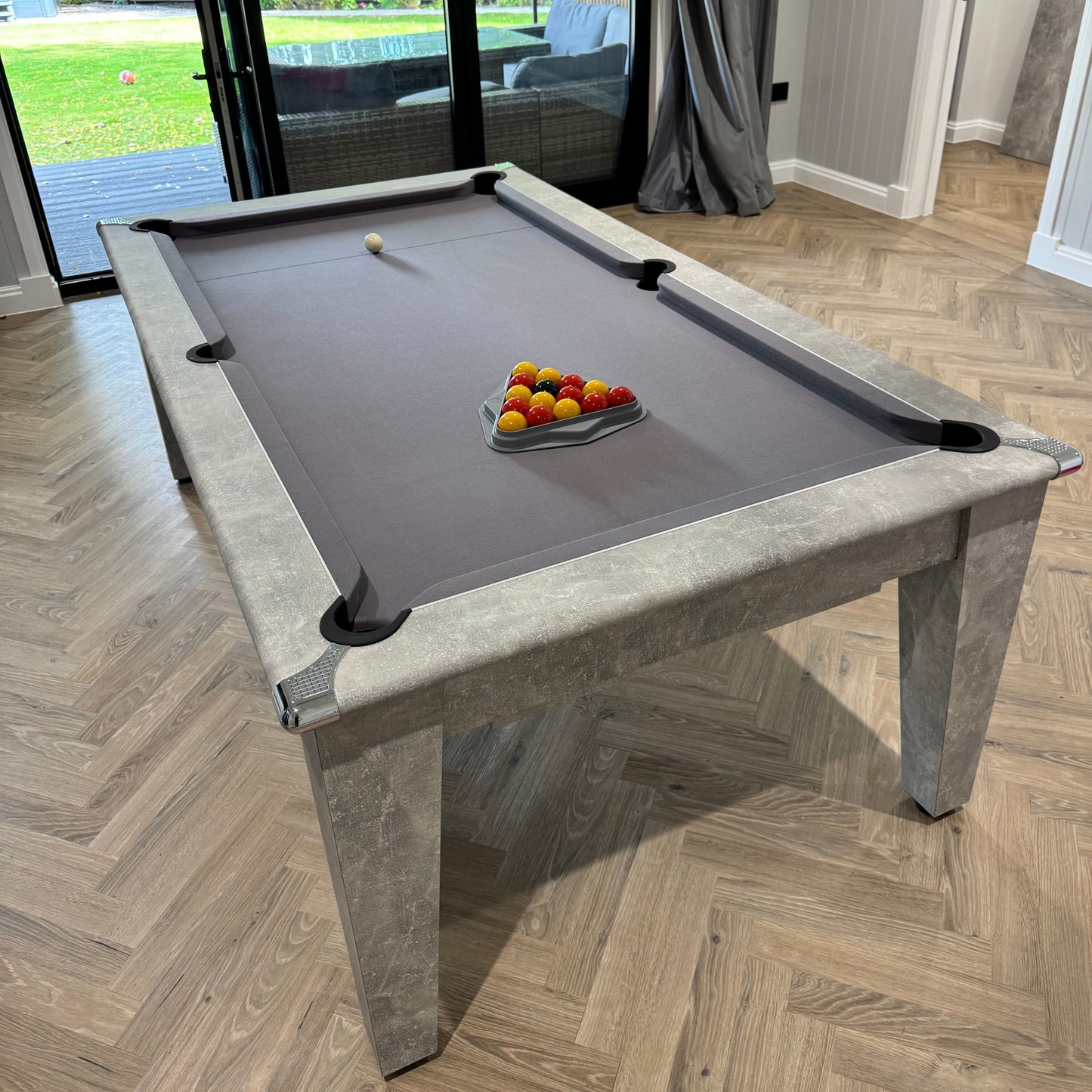 The Richmond Pool Dining Table - Italian Grey
