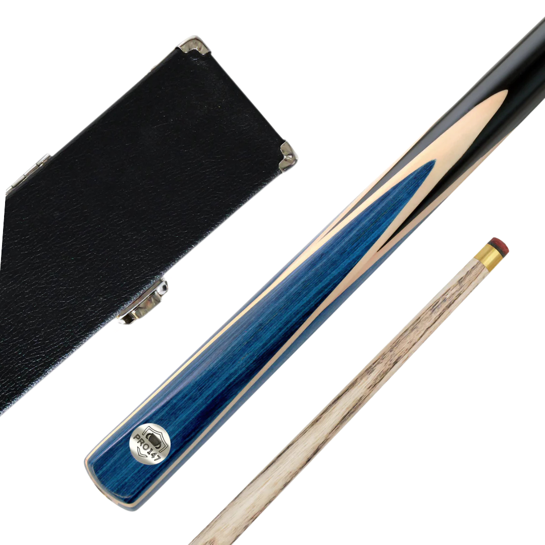 Pro 147 Windsor 2 Piece Ash Snooker Pool Cue and Case Set - 57inch 9.5mm Tip