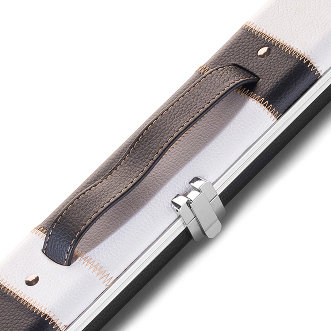 Peradon 3/4 Halo Cue Case - Black and White Patch