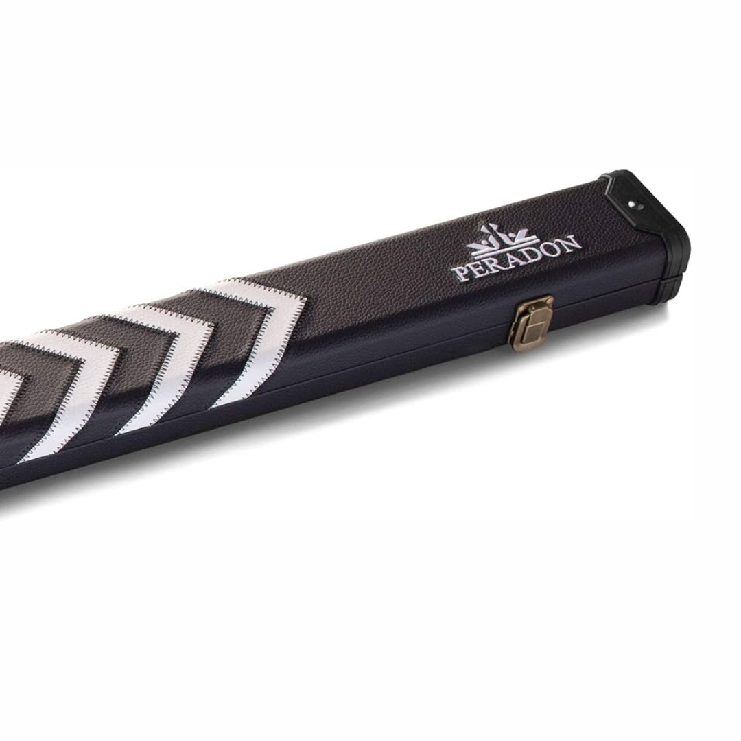Peradon 3/4 Clubman Cue Case - White & Black Arrows