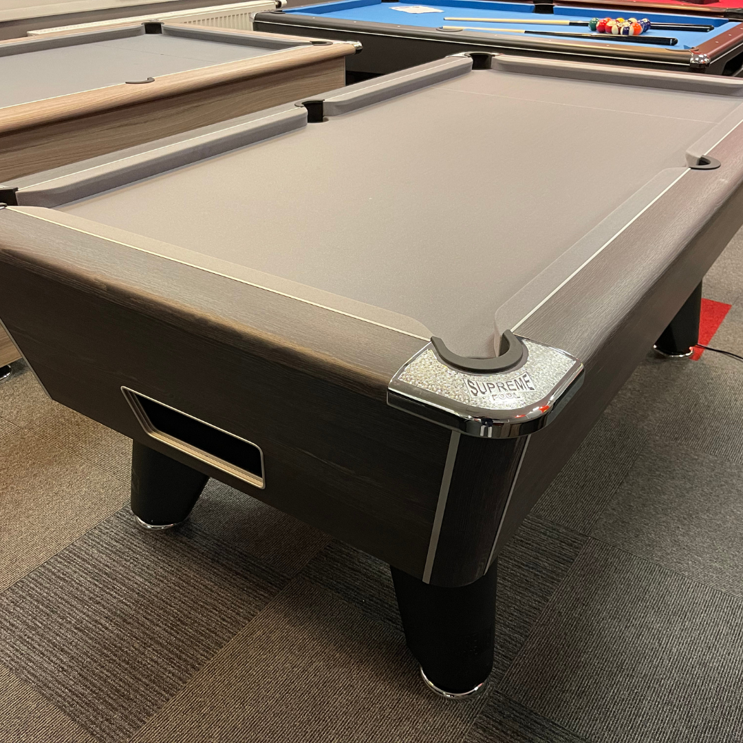 Supreme Winner Pool Table - Rustic Black - 7ft