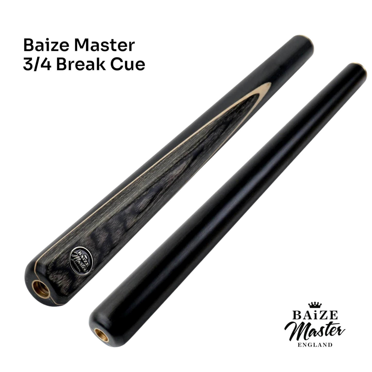 Baize Master Grey Crusher 57 Inch ¾ Joint English Pool Break Cue - 11mm Tip – For Breaking Only