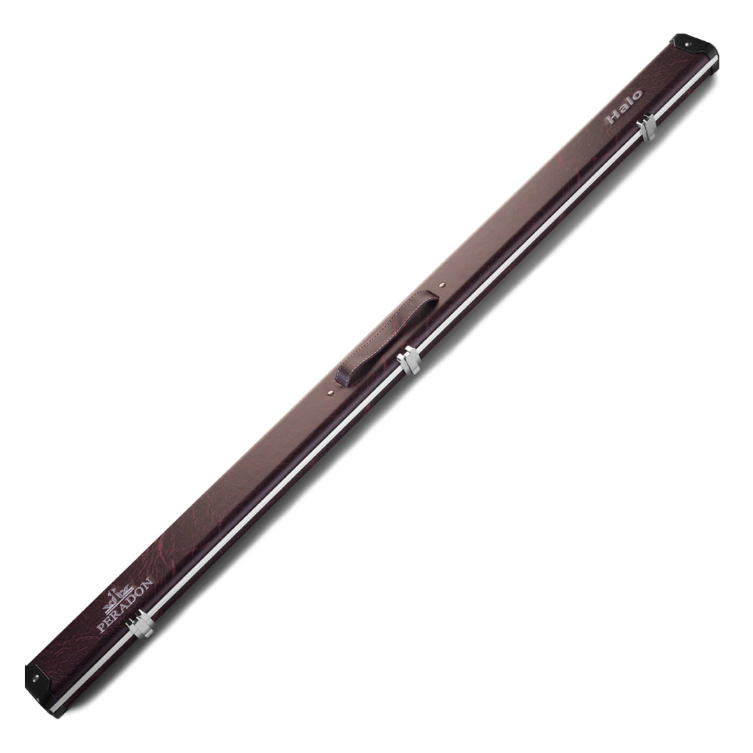 Peradon 3/4 Halo Cue Case - Black and Red Vein