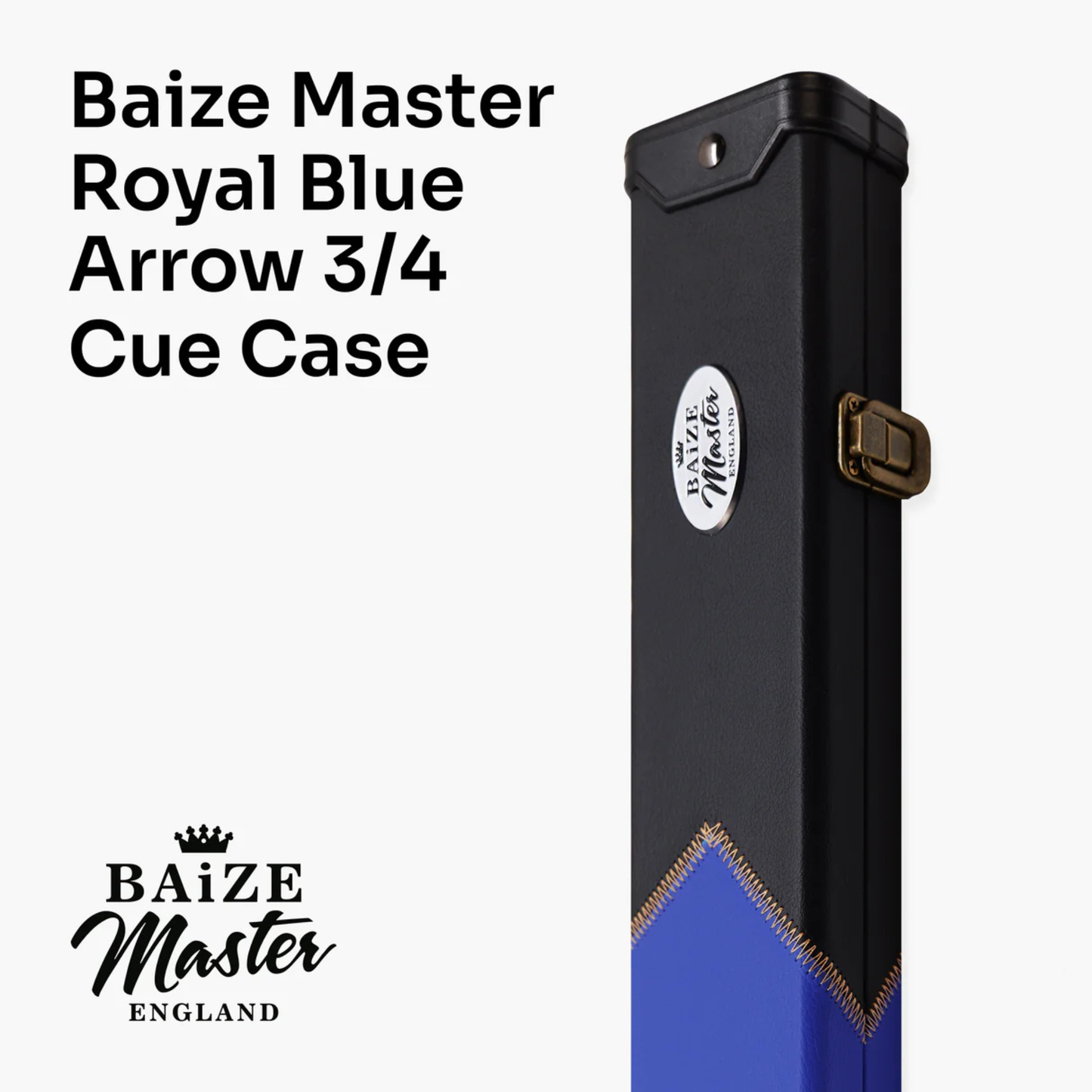 Baize Master Arrow 3/4 Deluxe Snooker Pool Cue Case - 9 Colours