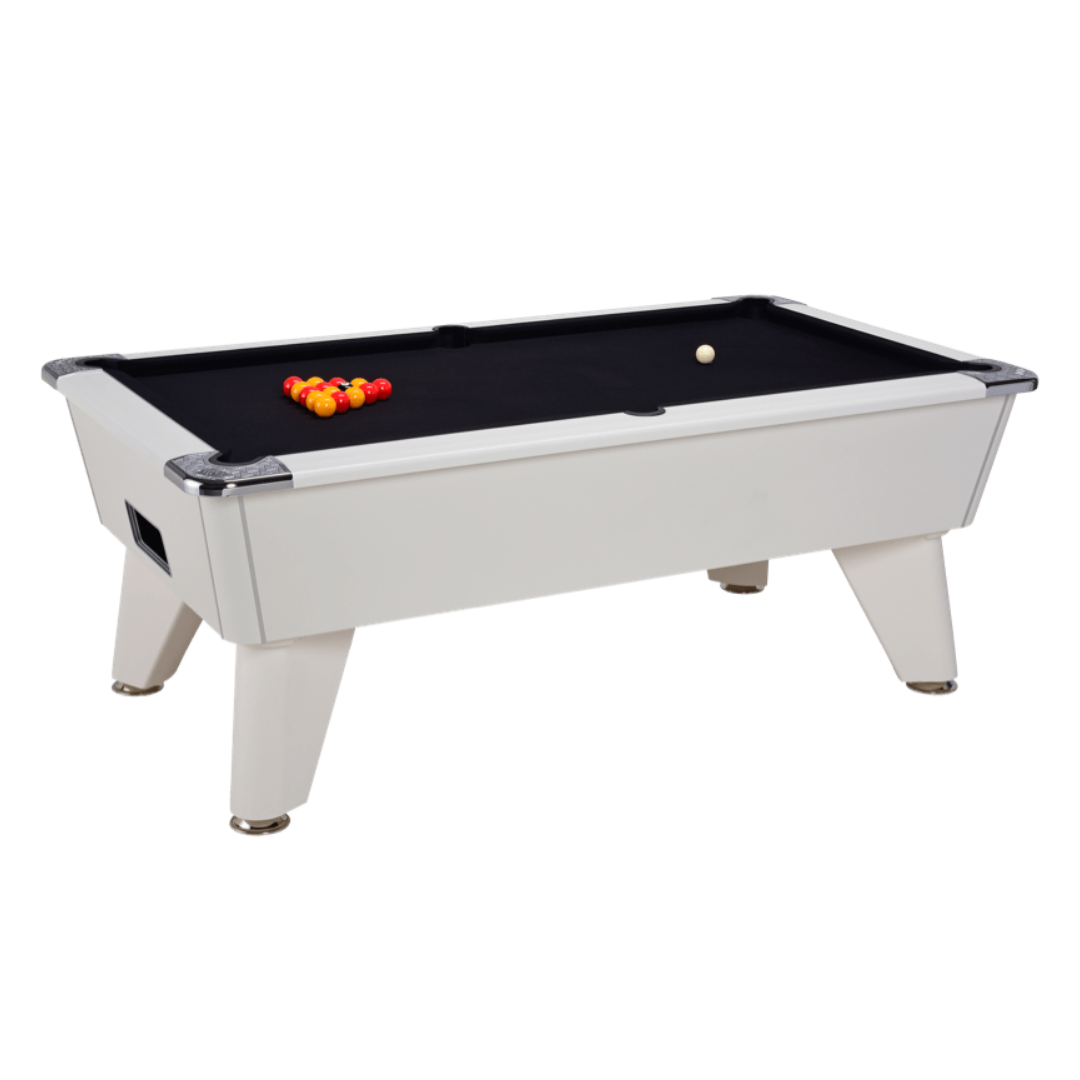 DPT Omega Pro Pool Table - White