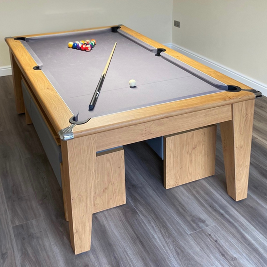 The Richmond Pool Dining Table - Oak