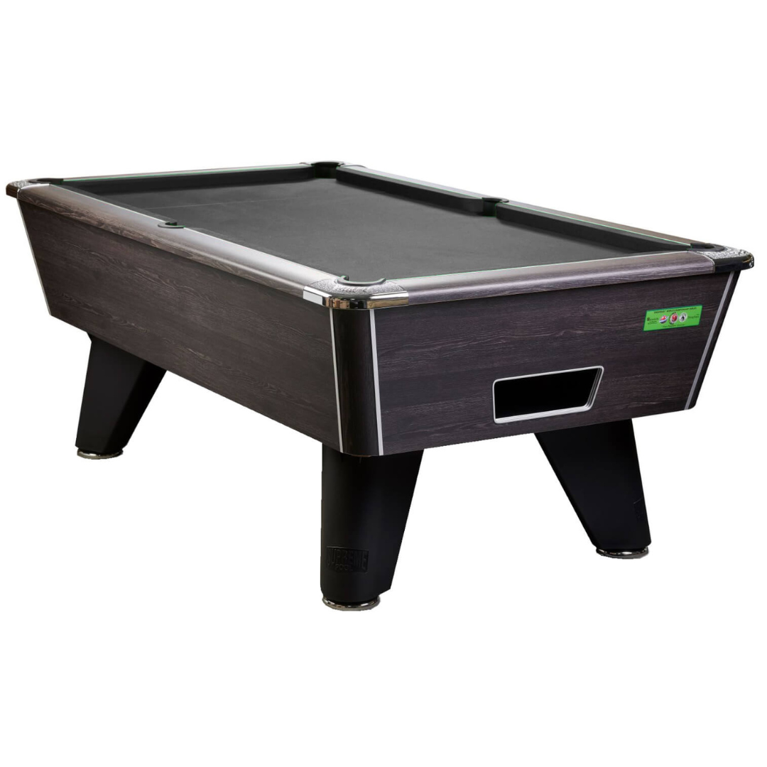Supreme Winner Pool Table - Rustic Black - 7ft