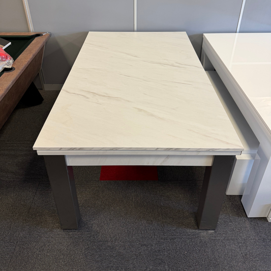 FMF Elixir Pool Dining Table - Limited Edition - White Levanto Marble - 6ft