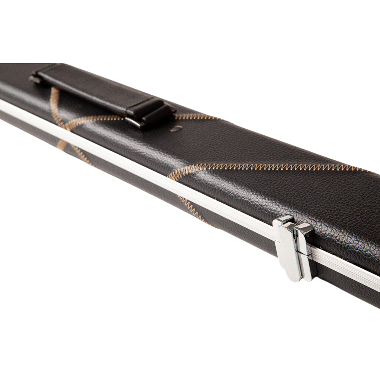 Britannium 3/4 Black Leatherette & Aluminium Cue Case