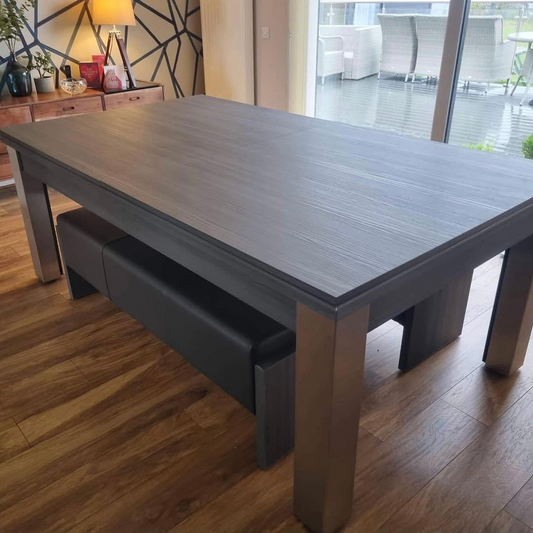 FMF Elixir Pool Dining Table - Metallic Grey - 6ft