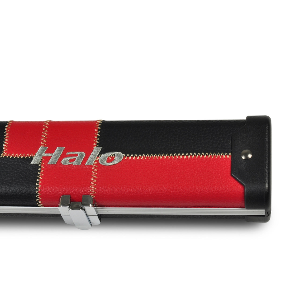 Peradon 3/4 Halo Red and Black Patch Snooker Pool Cue Case