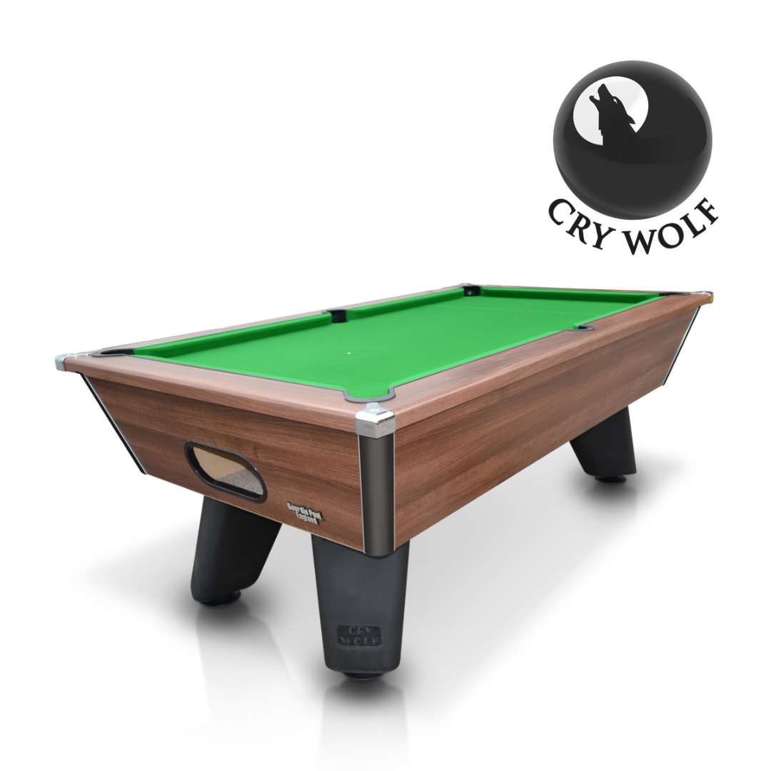 Cry Wolf Tournament Pool Table - Brown Edition