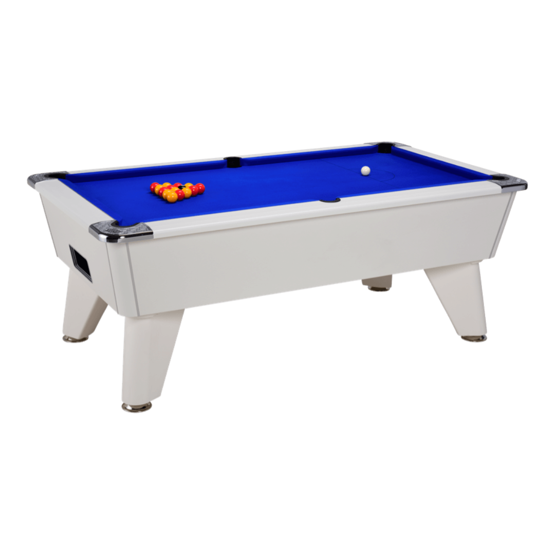 DPT Omega Pro Pool Table - White