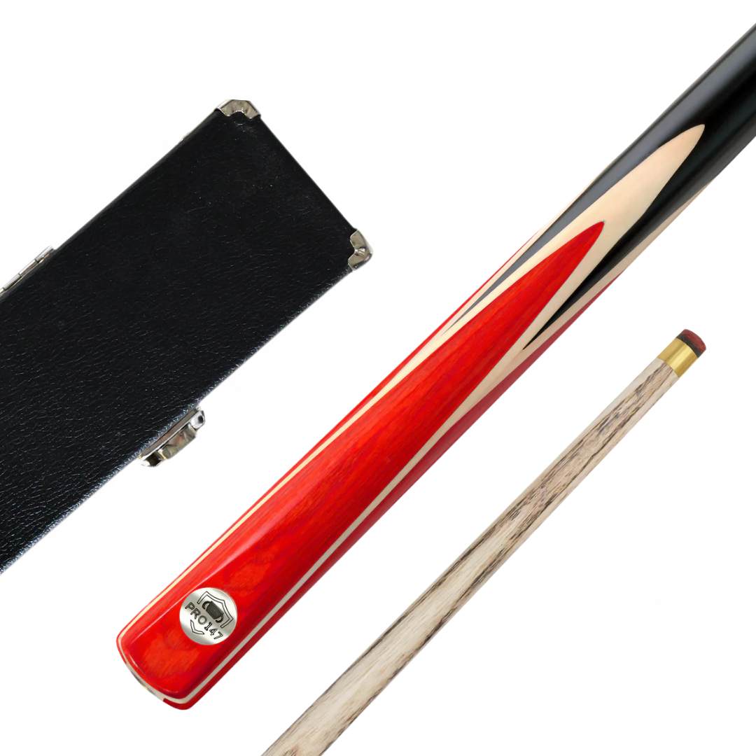 Pro 147 Windsor 2 Piece Ash Snooker Pool Cue and Case Set - 57inch 9.5mm Tip