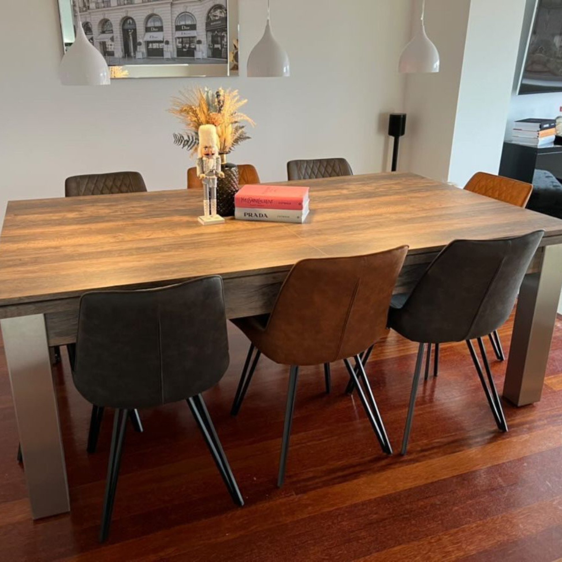 FMF Elixir Pool Dining Table - Distressed Oak