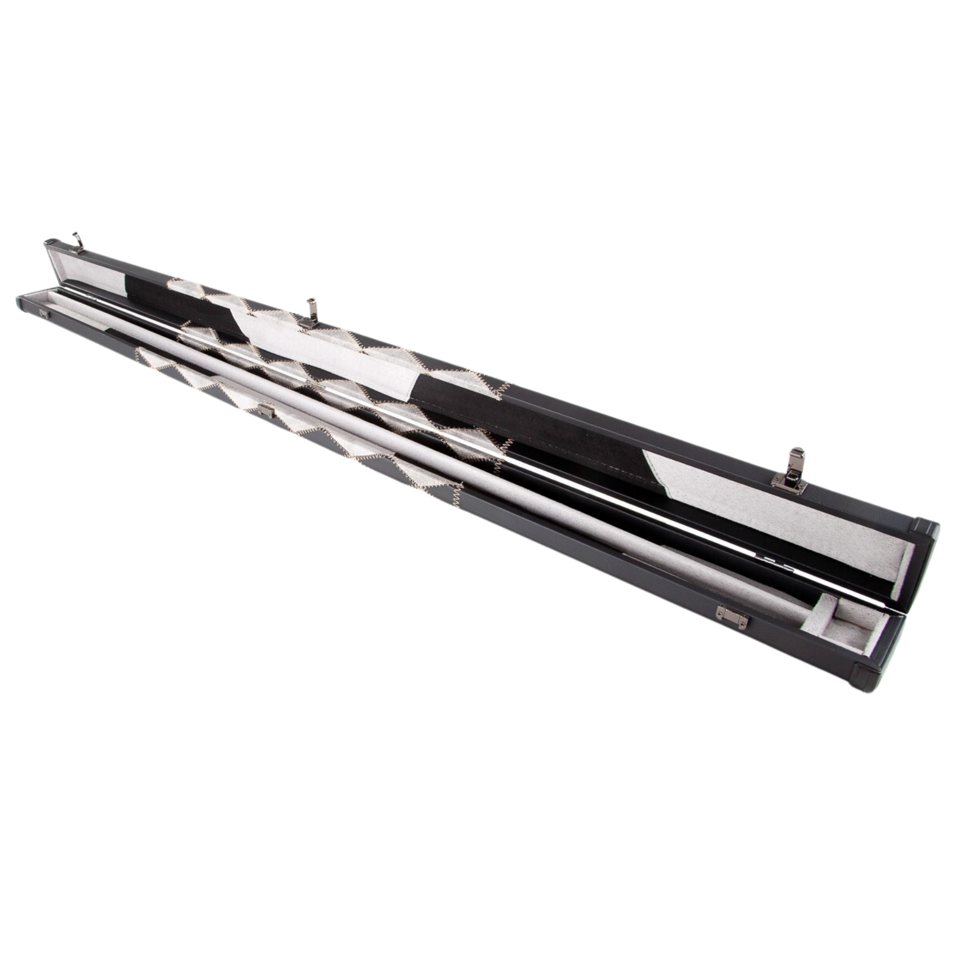 Britannia Black & Grey Diamond 3/4 Jointed Pool/Snooker Cue Case