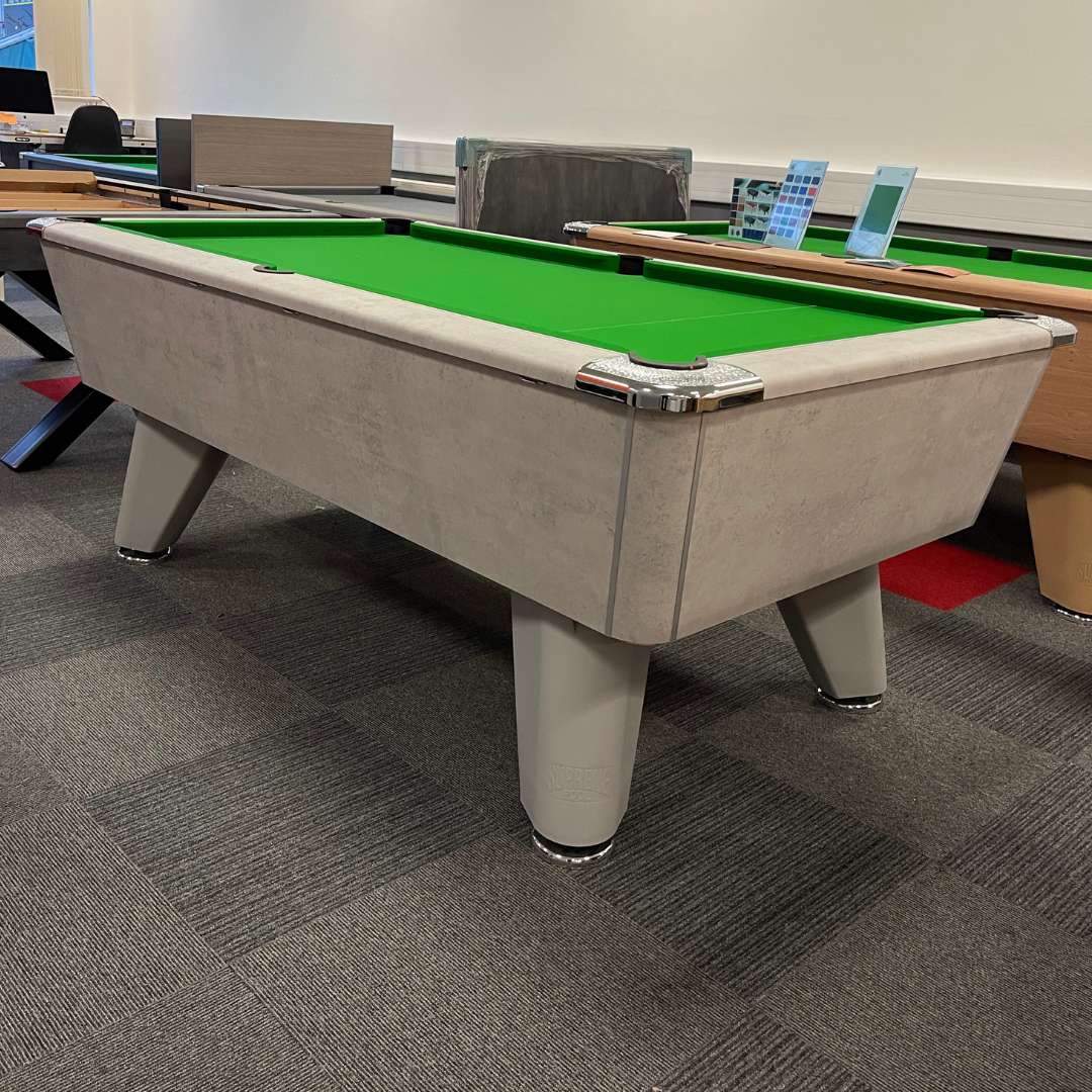 Supreme Winner Pool Table - Concrete - 7ft