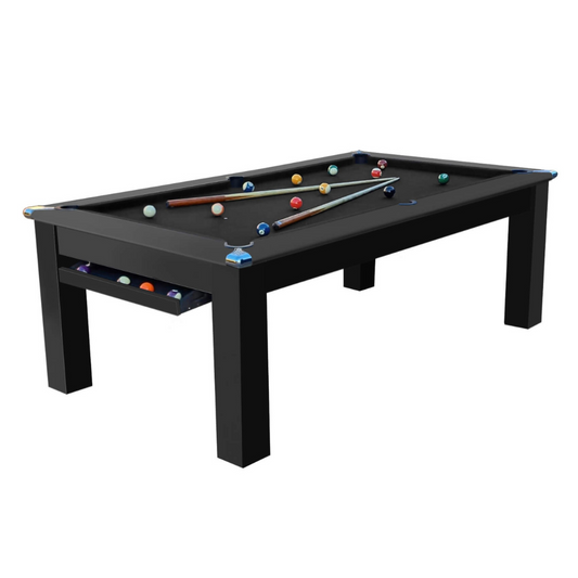 The Helmsley Pool Dining Table - Black