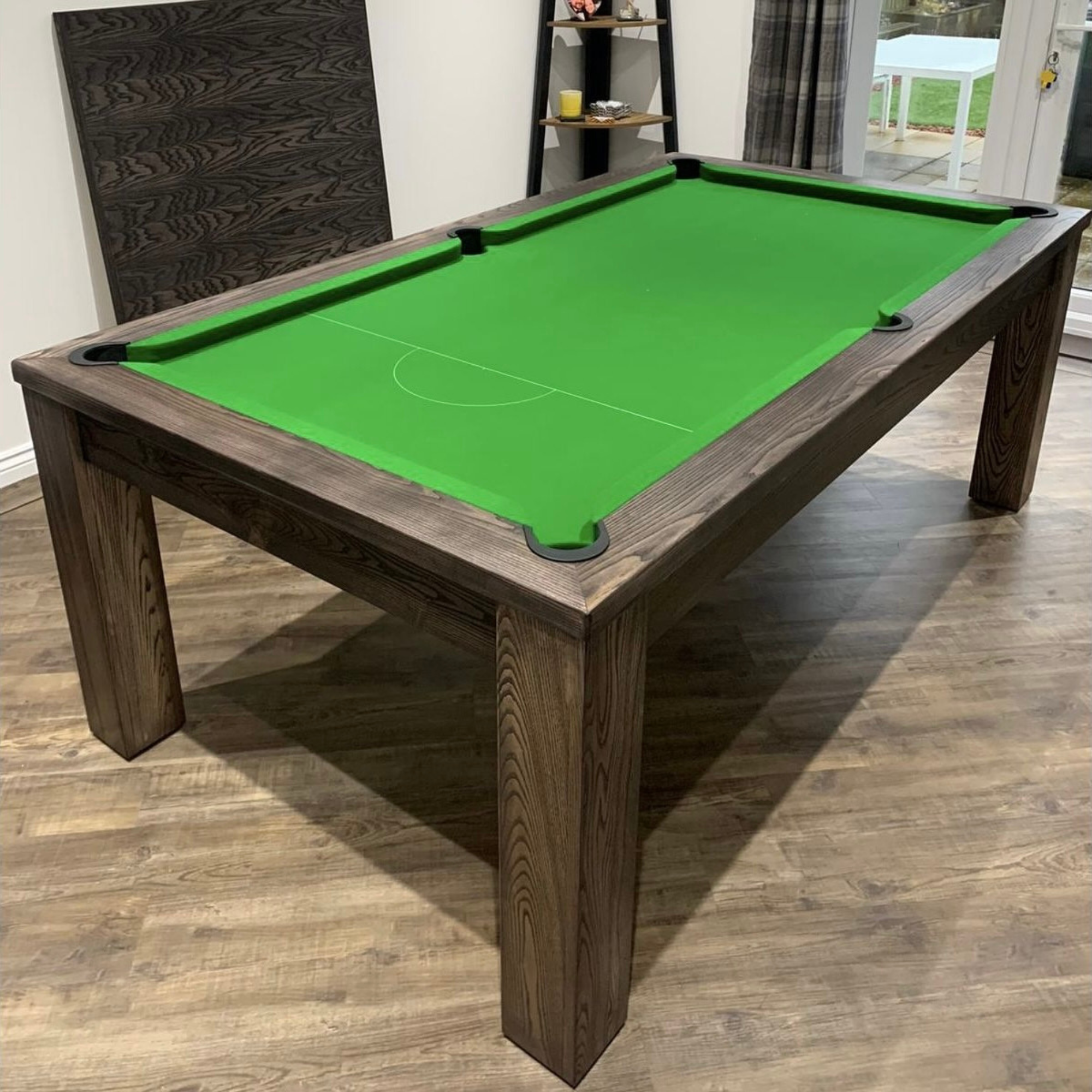 FMF Elixir Pool Dining Table - Rustic Black Ash