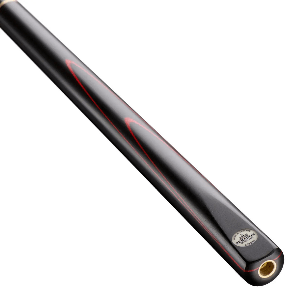 Peradon Eden ¾ Jointed Snooker Cue – 58″ Hand‑Spliced Ash & Ebony
