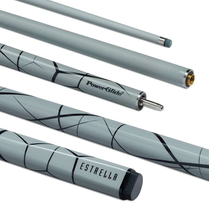 PowerGlide Circa II Pool Cue, Fiberglass, 10mm Tip, 142cm, White PowerGlide Circa II Pool Cue, Fiberglass, 10mm Tip, 142cm, White