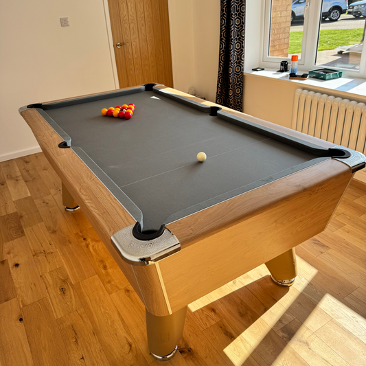 Supreme Winner Pool Table - Oak