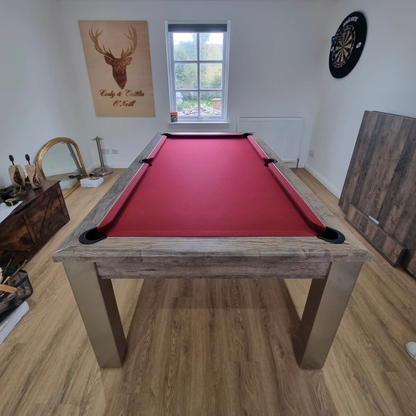 FMF Elixir Pool Dining Table - Distressed Oak
