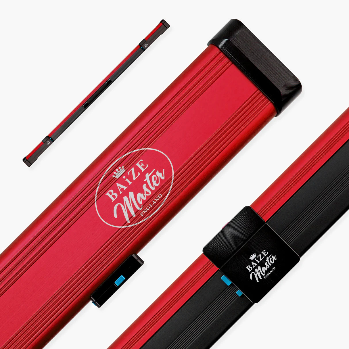 Baize Master Fusion ¾ 2 Slot Luxury Aluminium Snooker and Pool Cue Case with Trigger™ Lock – Holds 1 x ¾ Joint Cue + Extensions