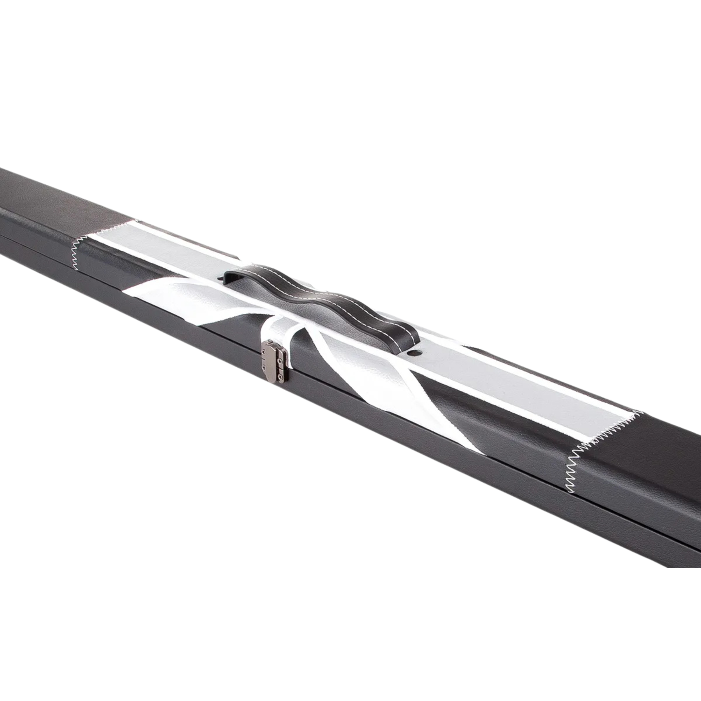 Britannia Leatherette Black and Grey Union Jack Cue Case - 3/4 Cues