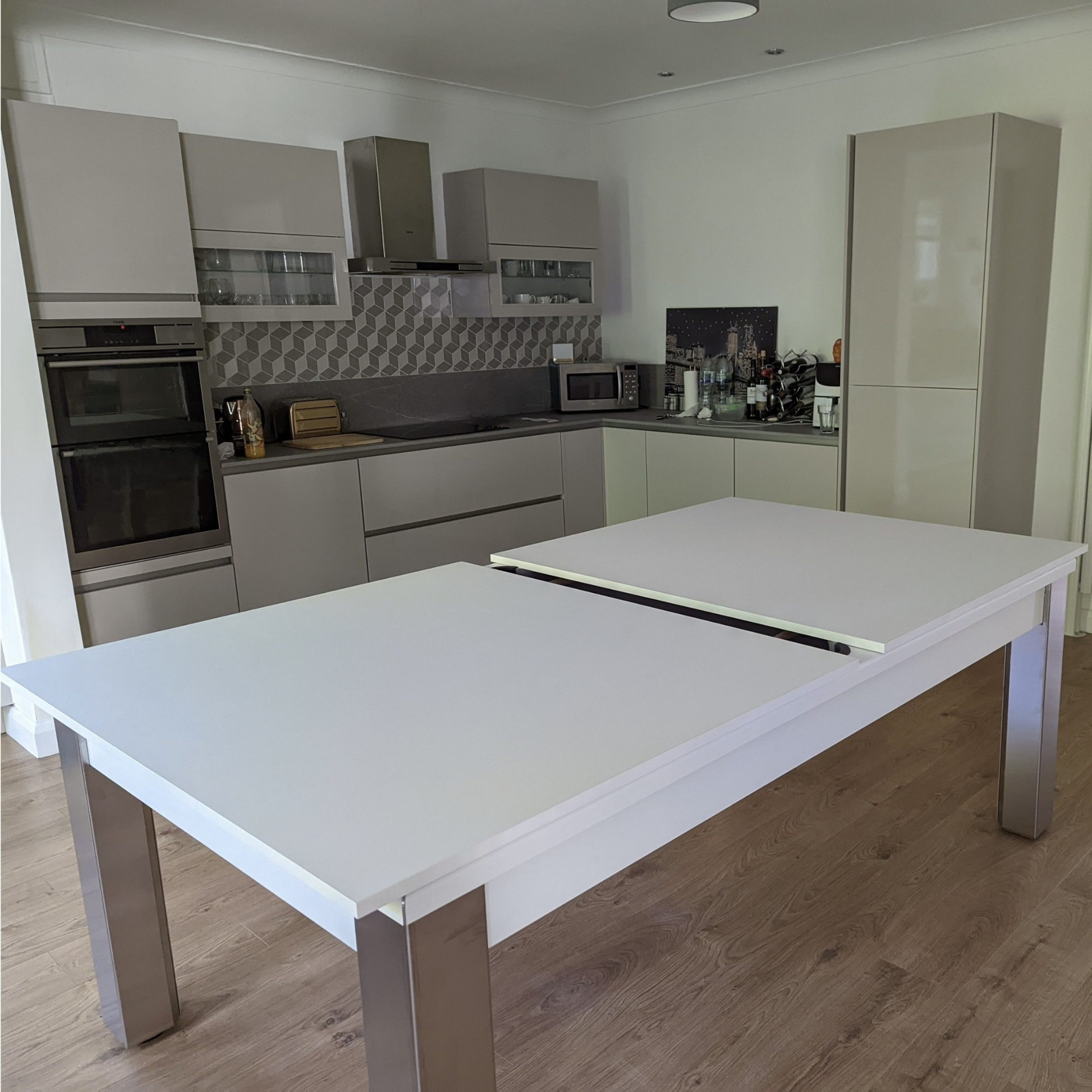 FMF Elixir Pool Dining Table - Shadow White