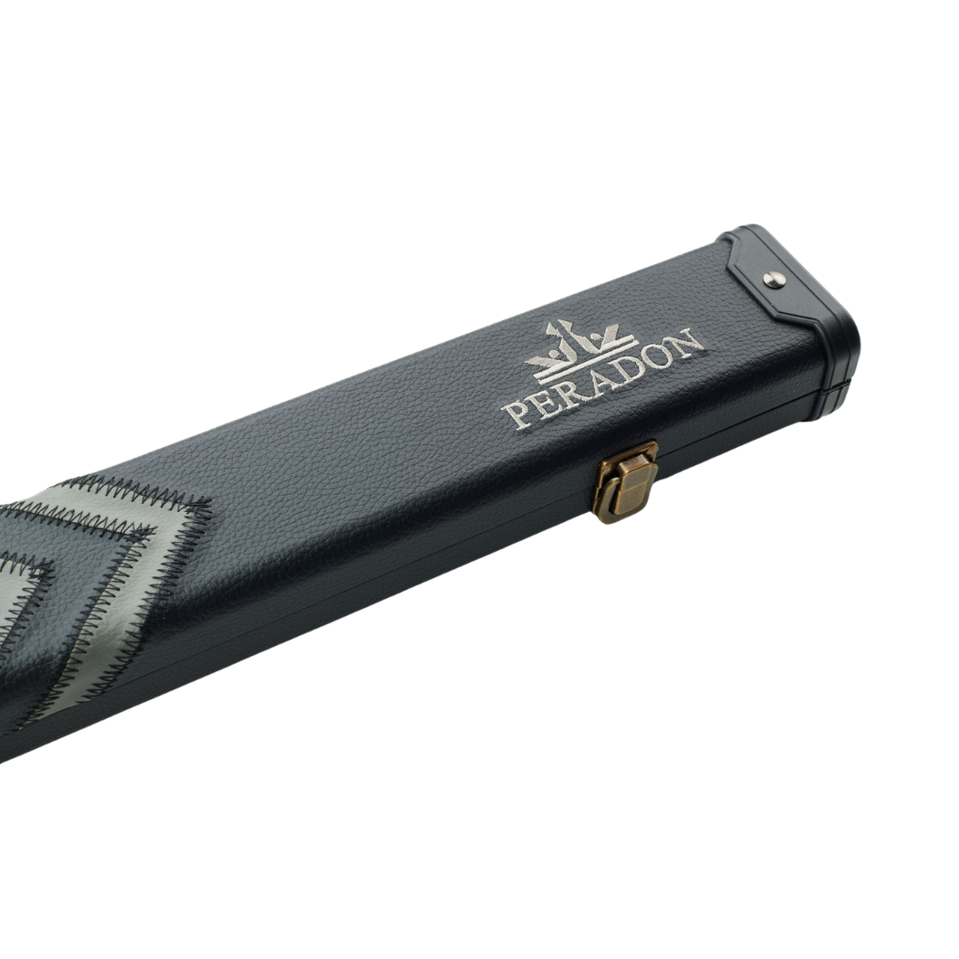 Peradon Clubman One Piece Cue Case – Black with Grey Arrow