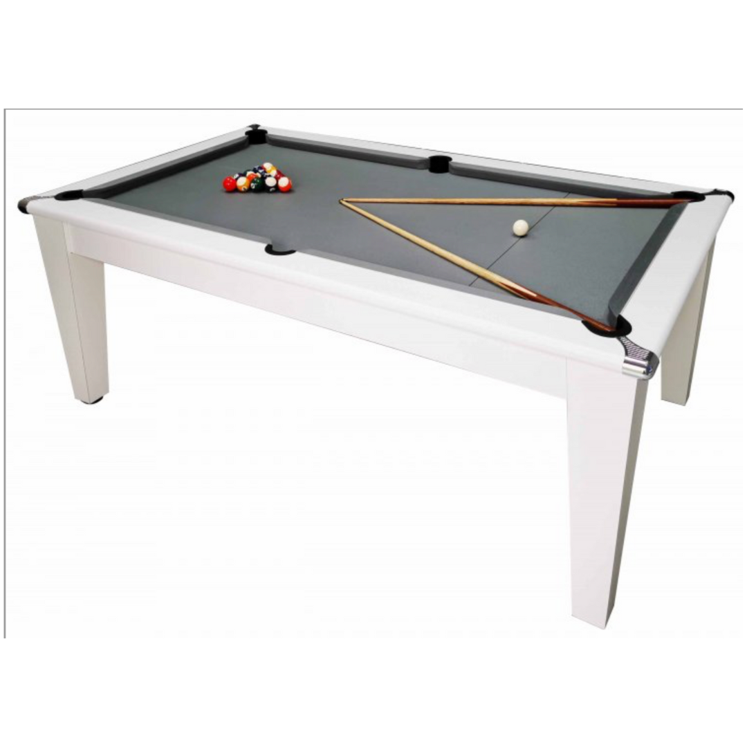 The Richmond Pool Dining Table - Matt White