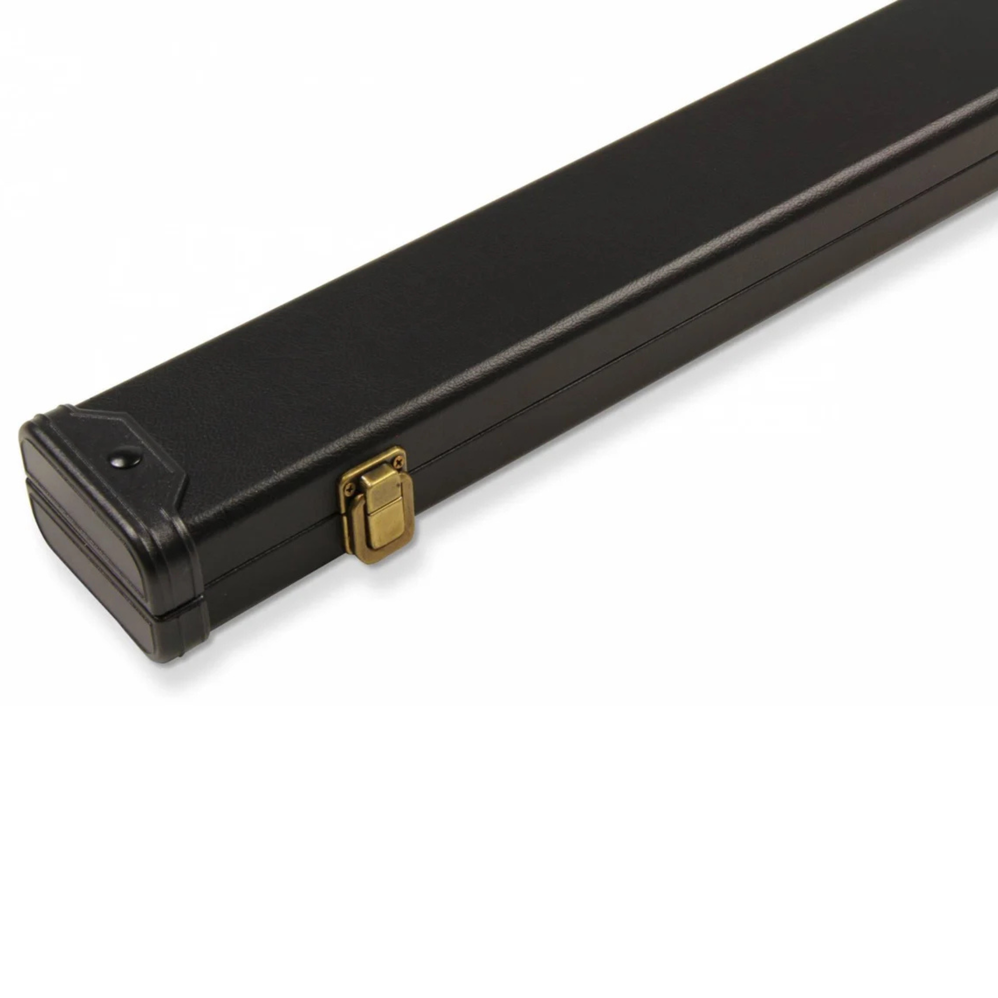 PLAIN BLACK Hard 3/4 Snooker Cue Case - Tough Plastic Ends