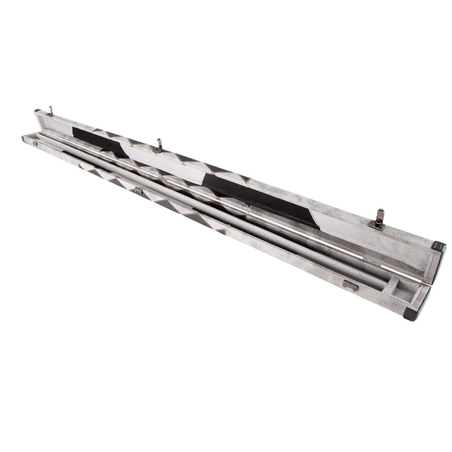 Britannia 3/4 Grey with Black Diamond Cue Case