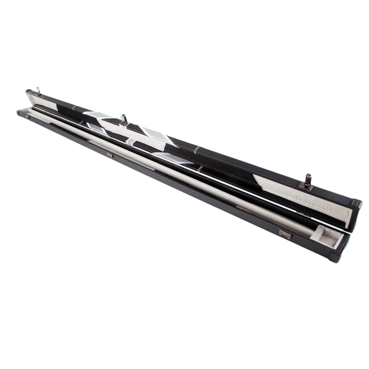 Britannia Leatherette Black and Grey Union Jack Cue Case - 3/4 Cues