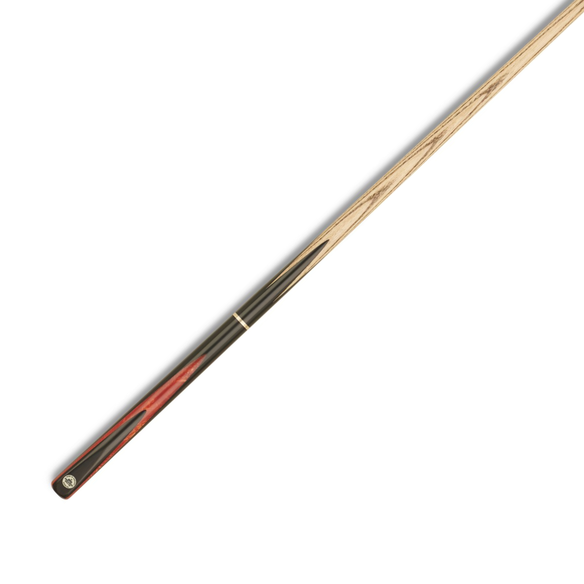 Peradon Merlin Snooker Cue – 58″ ¾ Jointed | Hand Spliced Genuine Ebony | 9.5mm Elkmaster Tip