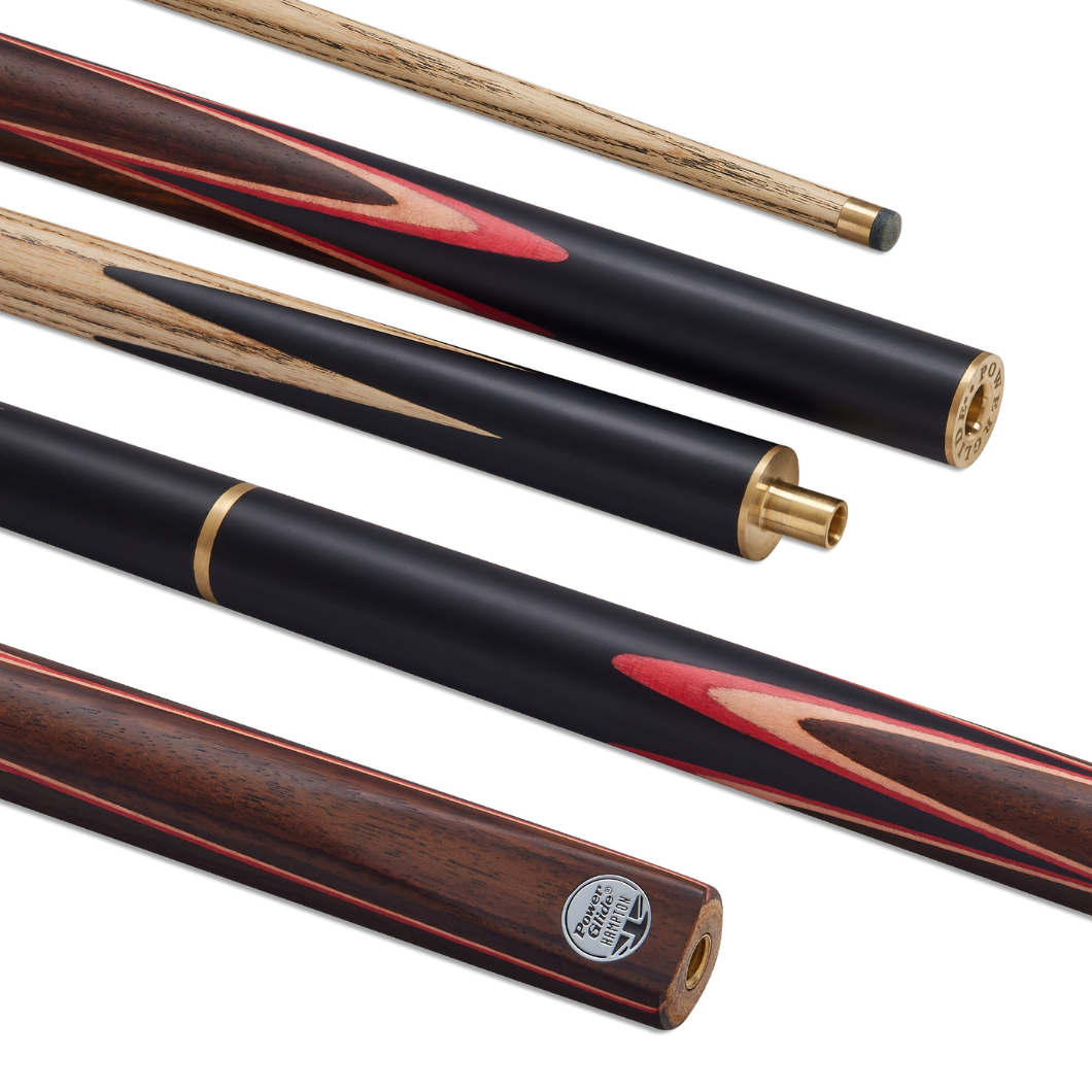 PowerGlide Hampton Snooker 3/4 Joint Snooker Pool Cue - 57" - 9.5mm