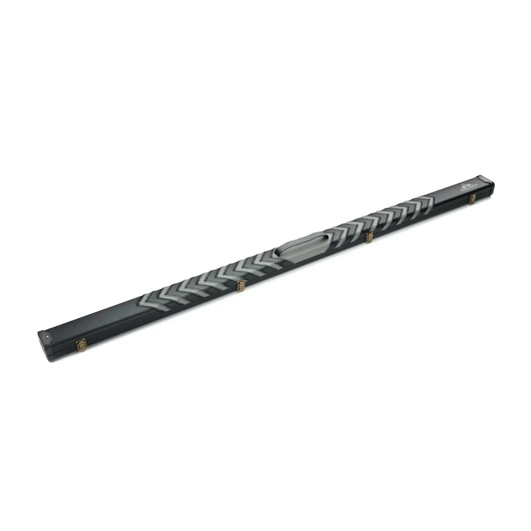 Peradon Clubman One Piece Cue Case – Black with Grey Arrow