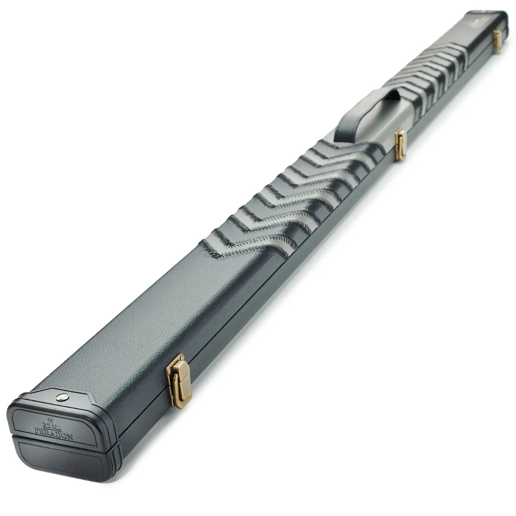 Peradon Clubman 3/4 Cue Case – Black with Grey Arrow