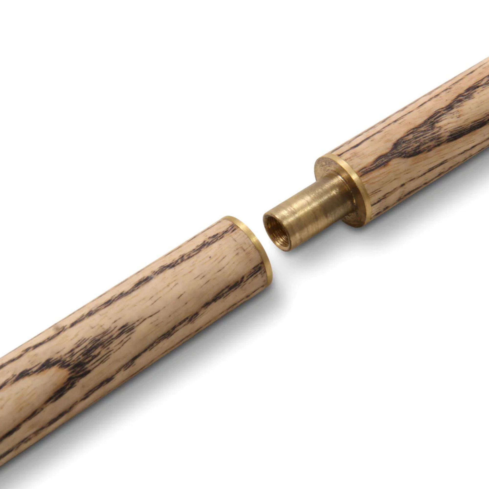 Baize Master PURPLE HEART 57 Inch 3 Piece Length Adjustable Double Joint Ash Snooker Pool Cue with 9.5mm Tip + Mini Butt - Shorten to 43 Inches