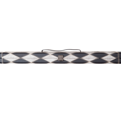 Britannia Black & Grey Diamond 3/4 Jointed Pool/Snooker Cue Case