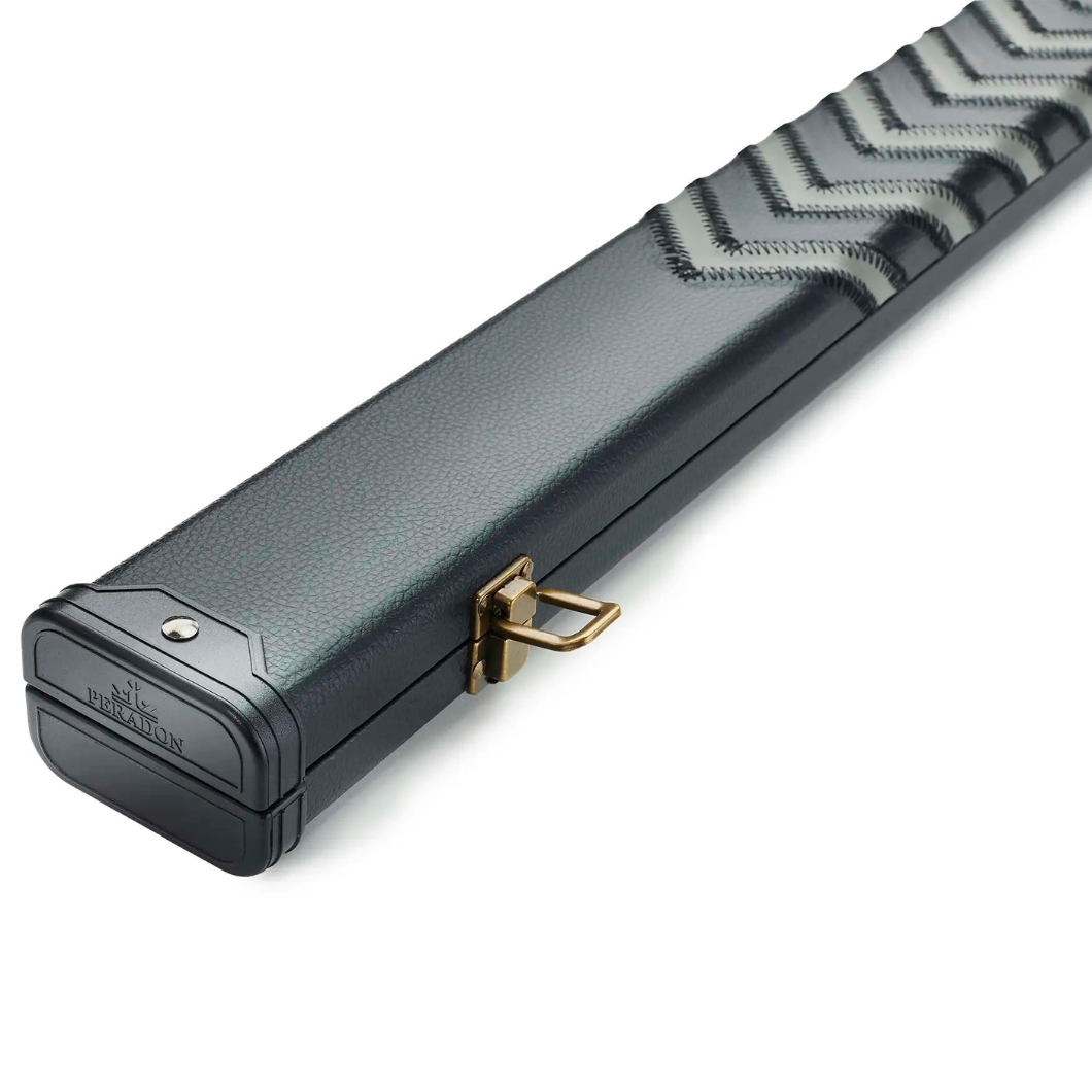 Peradon Clubman 3/4 Cue Case – Black with Grey Arrow